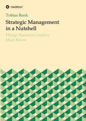 Cover image for Strategic Management in a Nutshell