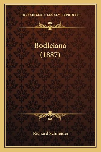 Cover image for Bodleiana (1887)