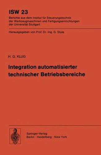 Cover image for Integration automatisierter technischer Betriebsbereiche