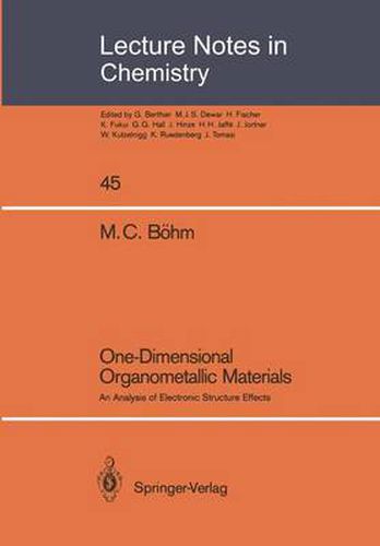 Cover image for One-Dimensional Organometallic Materials: An Analysis of Electronic Structure Effects