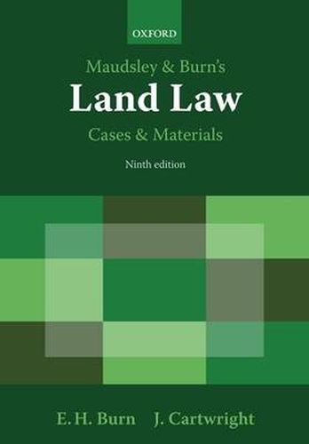 Cover image for Maudsley & Burn's Land Law Cases and Materials