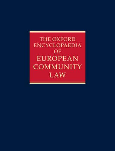 Cover image for The Oxford Encyclopaedia of European Community Law