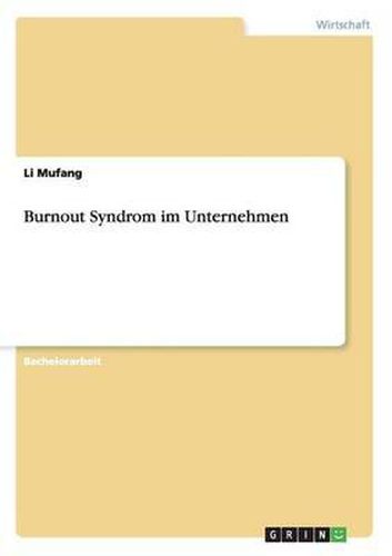 Cover image for Burnout Syndrom Im Unternehmen