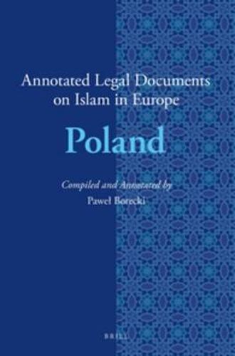 Cover image for Annotated Legal Documents on Islam in Europe: Poland