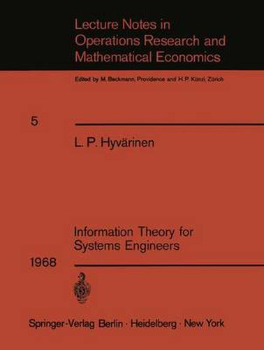Cover image for Information Theory for Systems Engineers