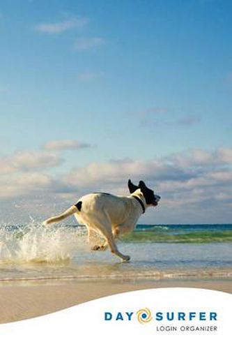 Cover image for Day Surfer Login Organizer (Dog Running on the Beach)