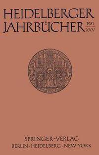 Cover image for Heidelberger Jahrbucher