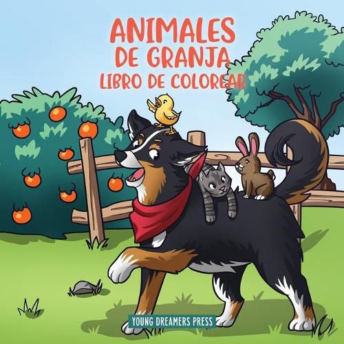 Animales de granja libro de colorear: Para ninos de 4 a 8 anos