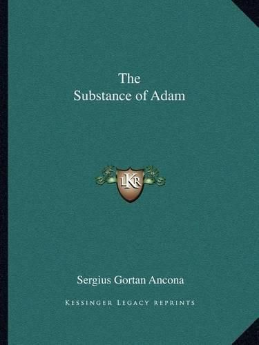 Cover image for The Substance of Adam