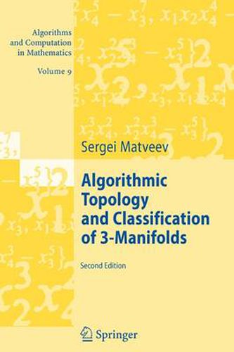 Cover image for Algorithmic Topology and Classification of 3-Manifolds