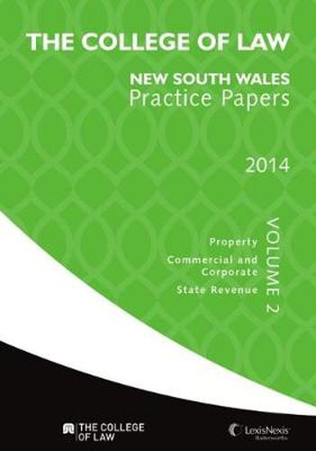 Cover image for The College of Law Practice Papers NSW 2014, Volume 2