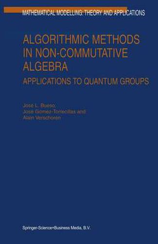 Cover image for Algorithmic Methods in Non-Commutative Algebra: Applications to Quantum Groups