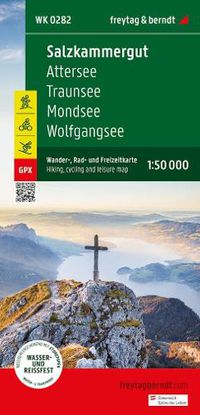 Cover image for Salzkammergut, hiking, cycling and leisure map 1:50,000, freytag & berndt, WK 0282