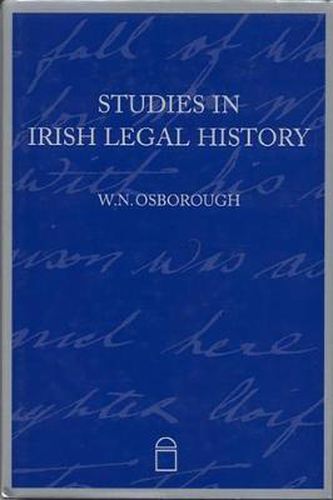 Cover image for Studies in Irish Legal History