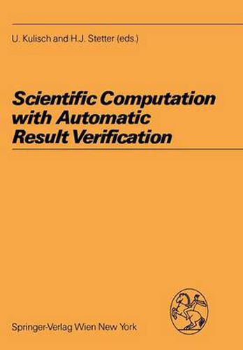 Cover image for Scientific Computation with Automatic Result Verification