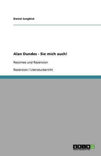 Cover image for Alan Dundes - Sie mich auch!: Resumee und Rezension