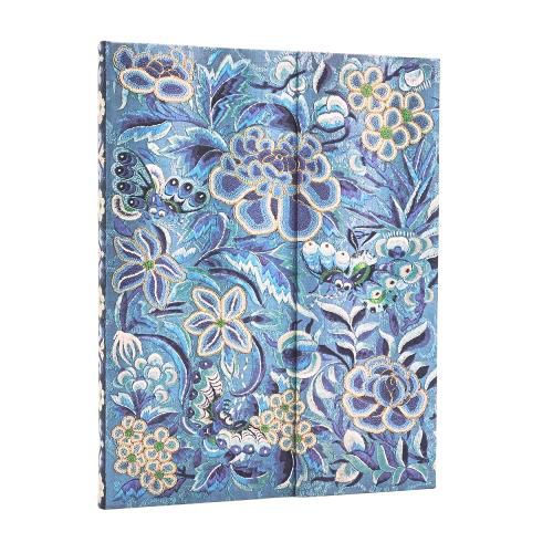 Cover image for Blue Willow (Celebrate Hanfu) Ultra Unlined Hardcover Journal (Wrap Closure)