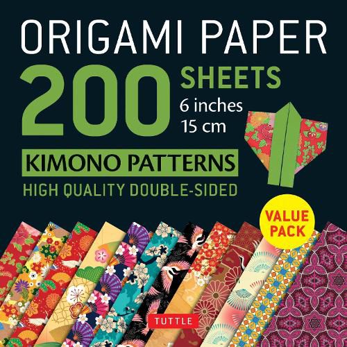 Cover image for Origami Paper 200 sheets Kimono Patterns 6 (15 cm)