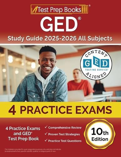 Cover image for GED Study Guide 2025-2026 All Subjects