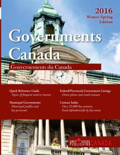 Governments Canada: Winter/Spring 2016