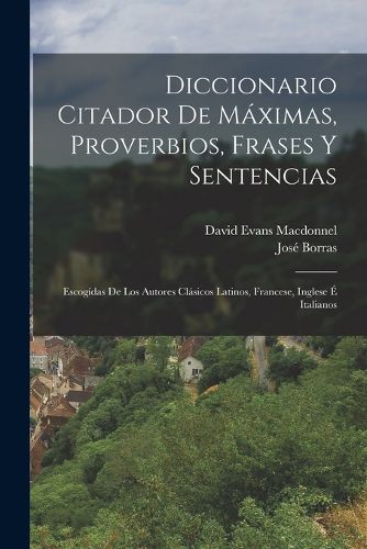 Cover image for Diccionario Citador De Maximas, Proverbios, Frases Y Sentencias
