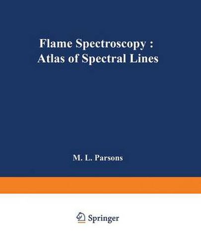 Cover image for Flame Spectroscopy: Atlas of Spectral Lines