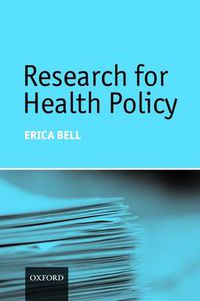 Cover image for Research for Health Policy