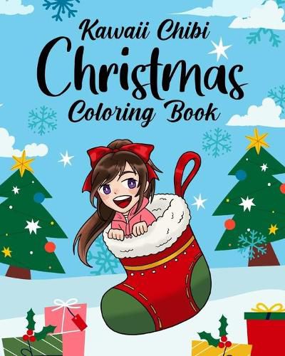 Cover image for Kawaii Chibi Christmas Coloring Book