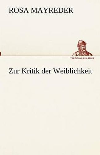 Cover image for Zur Kritik der Weiblichkeit