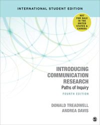 Cover image for Introducing Communication Research - International Student Edition: Paths of Inquiry