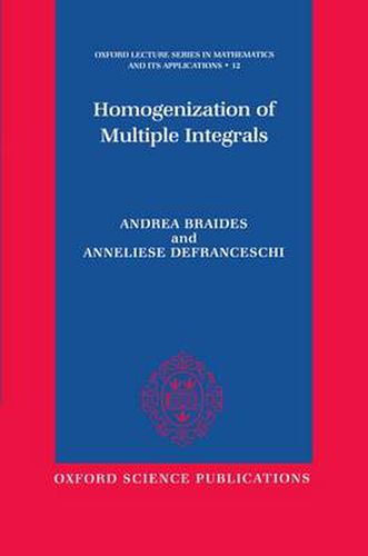 Cover image for Homogenization of Multiple Integrals