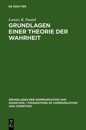 Cover image for Grundlagen einer Theorie der Wahrheit