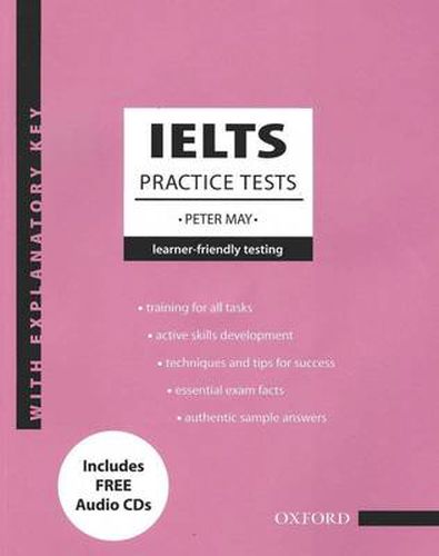 Cover image for IELTS Practice Tests:: With explanatory key and Audio CDs (2) Pack