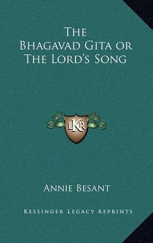 Cover image for The Bhagavad Gita or the Lord's Song