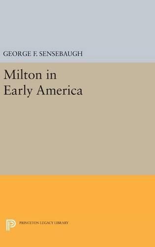Cover image for Milton in Early America