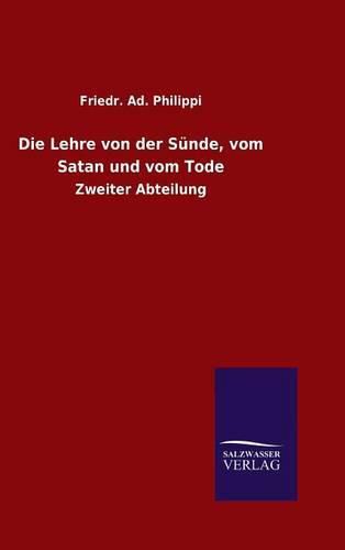 Cover image for Die Lehre von der Sunde, vom Satan und vom Tode