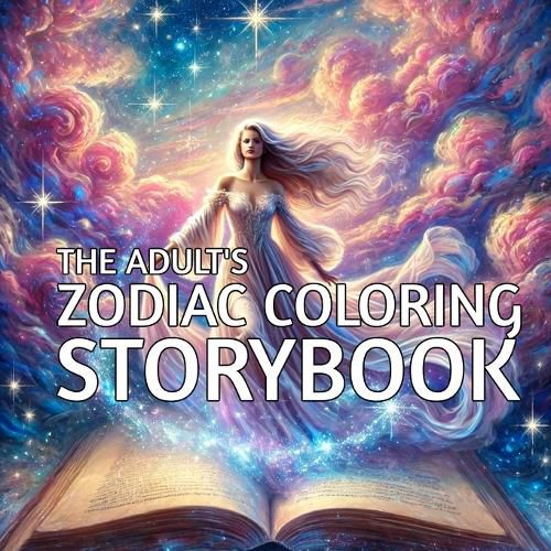 Cover image for The Adult's Zodiac Coloring Storybook