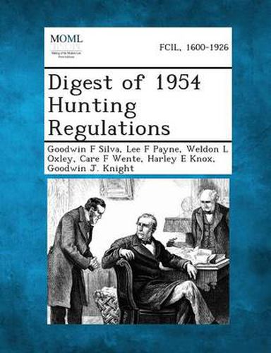 Cover image for Digest of 1954 Hunting Regulations