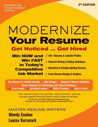 Cover image for Modernize Your Resume: Get Noticed ... Get Hired
