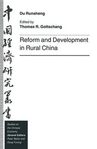 Cover image for Reform and Development in Rural China