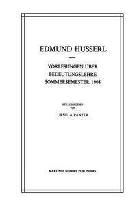 Cover image for Vorlesungen UEber Bedeutungslehre Sommersemester 1908