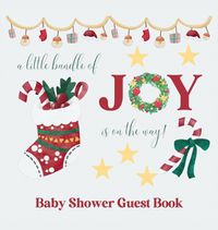 Cover image for Christmas Baby Shower Guest Book (hardback)