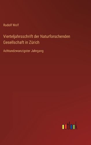 Cover image for Vierteljahrsschrift der Naturforschenden Gesellschaft in Zuerich