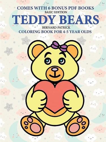 Cover image for Coloring Book for 4-5 Year Olds (Teddy Bears)