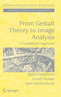 Cover image for From Gestalt Theory to Image Analysis: A Probabilistic Approach