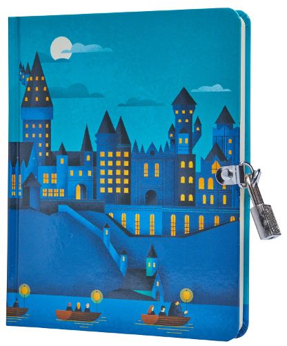 Cover image for Harry Potter: Hogwarts Castle at Night Lock and Key Diary