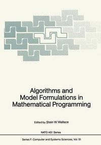 Cover image for Algorithms and Model Formulations in Mathematical Programming