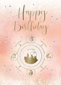 Cover image for Harry Potter: Hogwarts Constellation Birthday Embellished Card