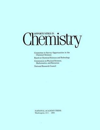 Cover image for Opportunities in Chemistry