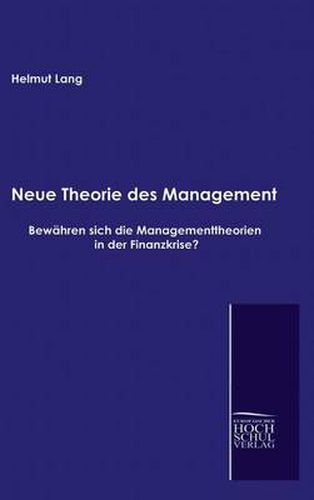 Cover image for Neue Theorie des Management